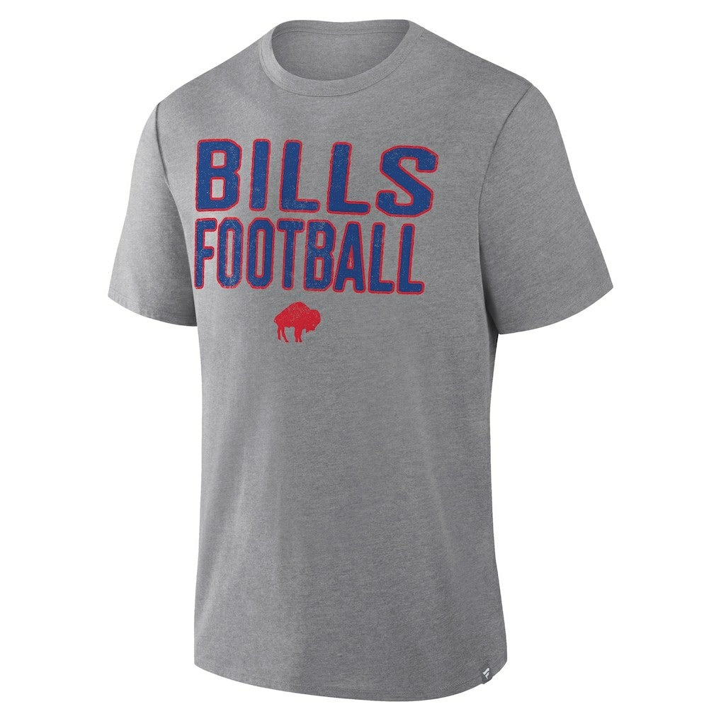 Buffalo Bills First Down Tribute Tri-Blend T-Shirt Heather Gray - Fanatics