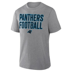 Carolina Panthers First Down Tribute Tri-Blend T-Shirt Heather Gray - Fanatics