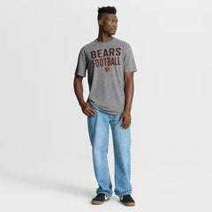 Chicago Bears First Down Tribute Tri-Blend T-Shirt Heather Gray - Fanatics