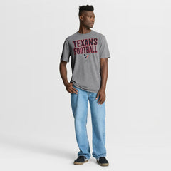 Houston Texans First Down Tribute Tri-Blend T-Shirt Heather Gray - Fanatics