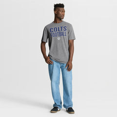 Indianapolis Colts First Down Tribute Tri-Blend T-Shirt Heather Gray - Fanatics