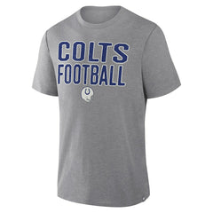 Indianapolis Colts First Down Tribute Tri-Blend T-Shirt Heather Gray - Fanatics
