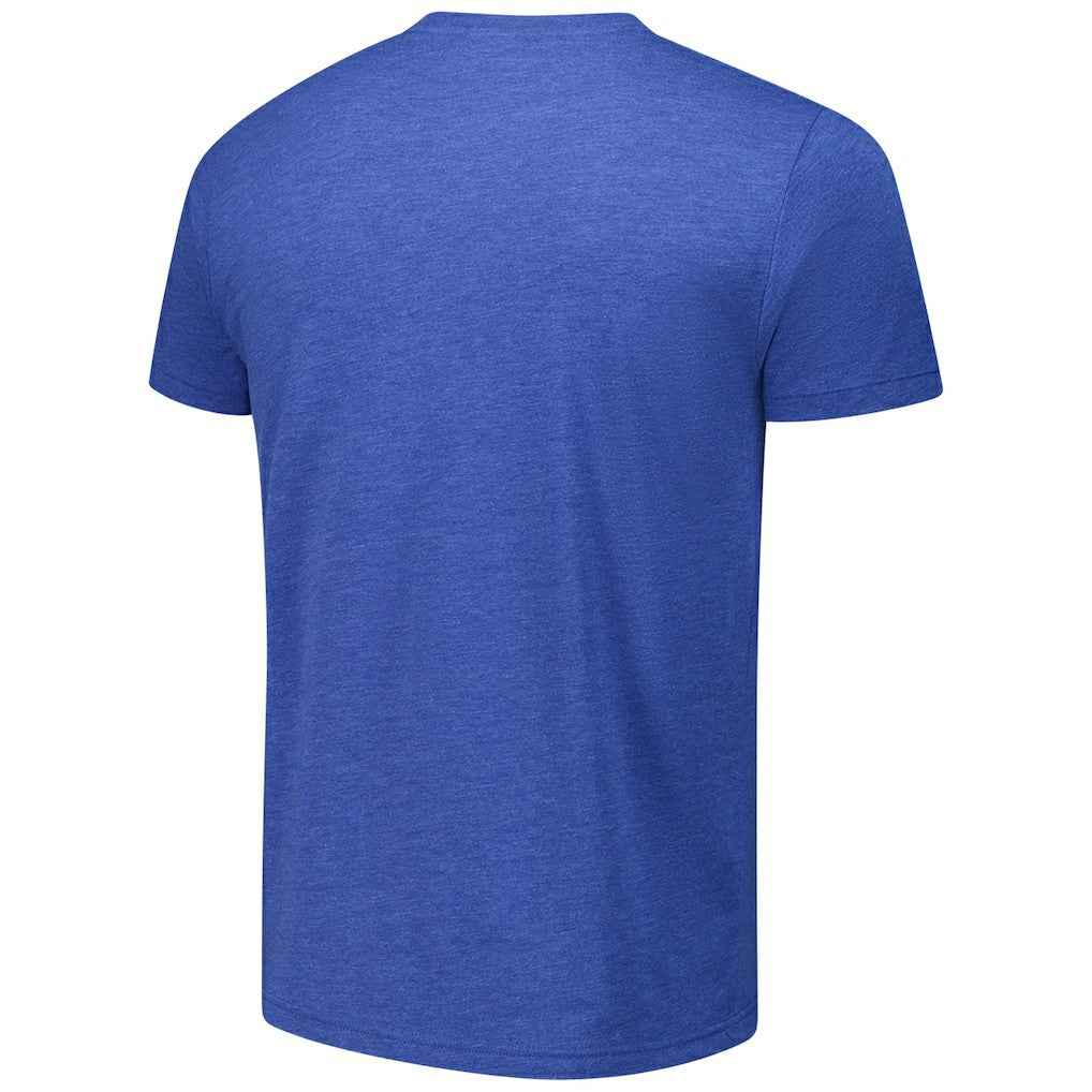 NBA - Josh Hart/Mikal Bridges/Jalen Brunson New York Knicks Homage Unisex Triple Threat Tri-Blend T-Shirt - Royal