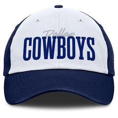 Dallas Cowboys Women's Fanzone Adjustable Hat White/Navy - Fanatics