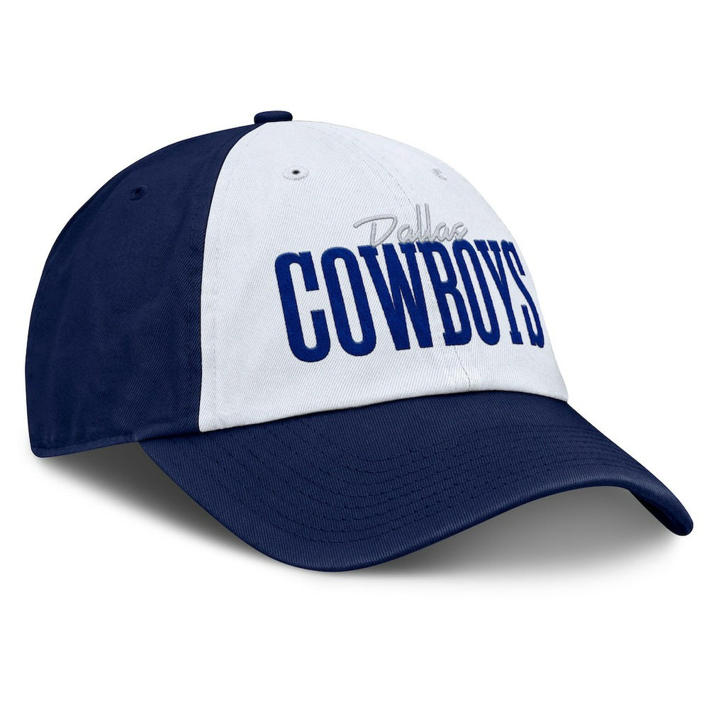 Dallas Cowboys Women's Fanzone Adjustable Hat White/Navy - Fanatics