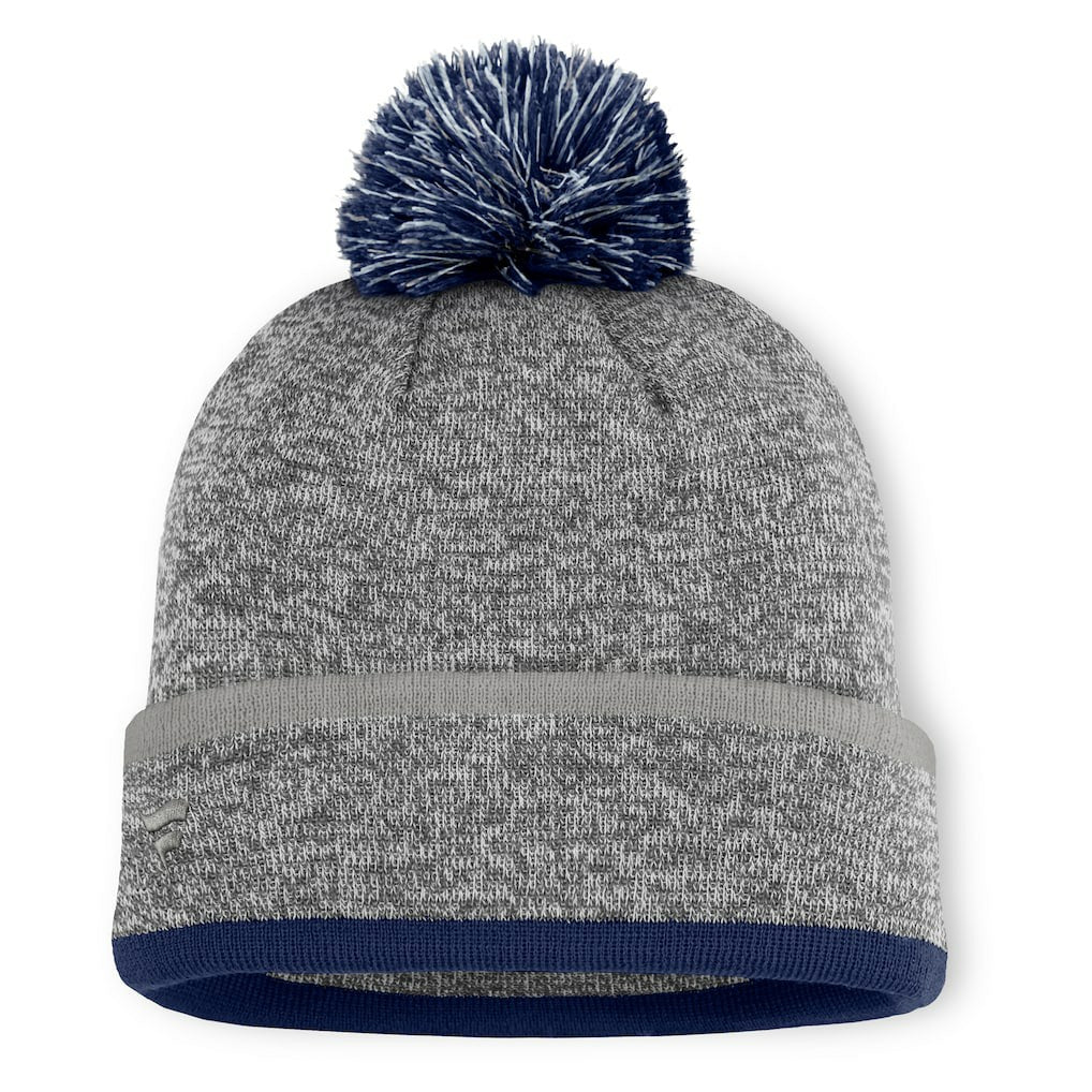 Dallas Cowboys Motion Cuffed Knit Hat with Pom Heather Gray - Fanatics