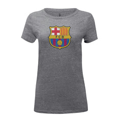 Barcelona 1863FC Women's Color Badge Tri-Blend T-Shirts - Heather Gray