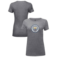 Manchester City 1863FC Women's Color Badge Tri-Blend T-Shirts - Heather Gray