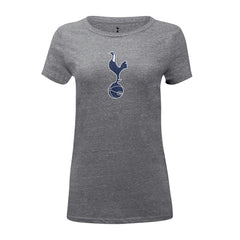 Tottenham Hotspur 1863FC Women's Color Badge Tri-Blend T-Shirts - Heather Gray