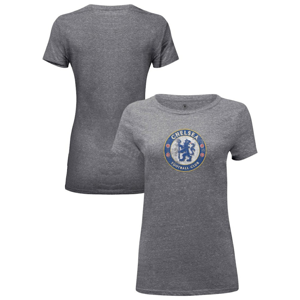 Chelsea 1863FC Women's Color Badge Tri-Blend T-Shirts - Heather Gray