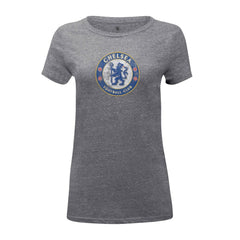 Chelsea 1863FC Women's Color Badge Tri-Blend T-Shirts - Heather Gray
