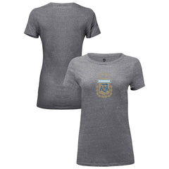 Argentina National Team 1863FC Women's Color Badge Tri-Blend T-Shirts - Heather Gray