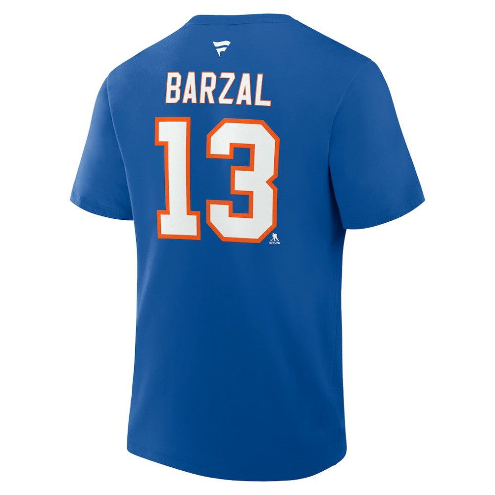 Mathew Barzal New York Islanders - Fanatics Authentic Stack Name & Number T-Shirt Royal