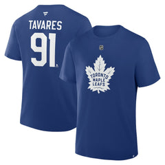 John Tavares Toronto Maple Leafs - Fanatics Authentic Stack Name & Number T-Shirt Blue