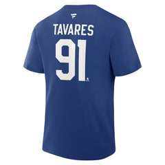 John Tavares Toronto Maple Leafs - Fanatics Authentic Stack Name & Number T-Shirt Blue