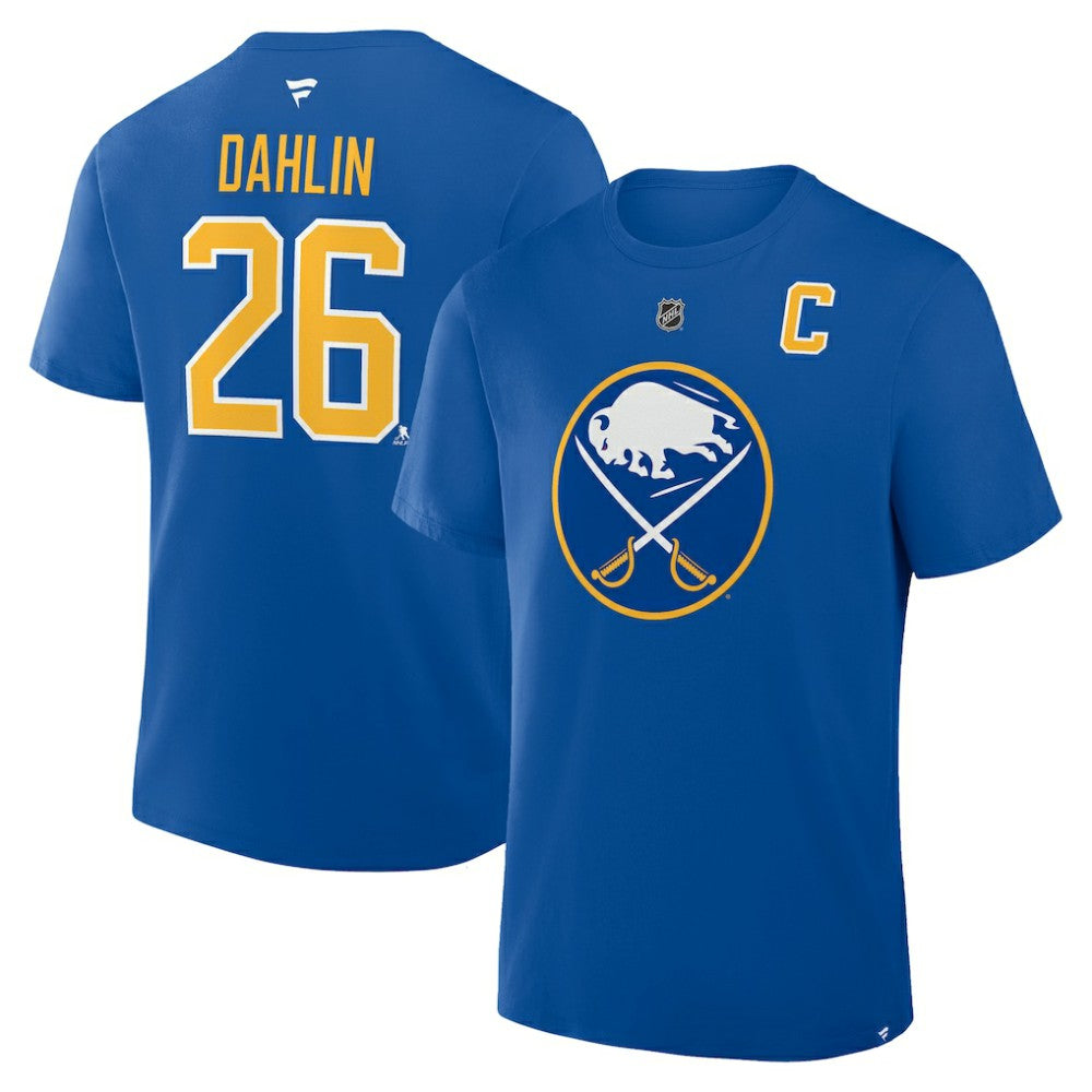 Rasmus Dahlin Buffalo Sabres - Fanatics Authentic Stack Name & Number T-Shirt Royal