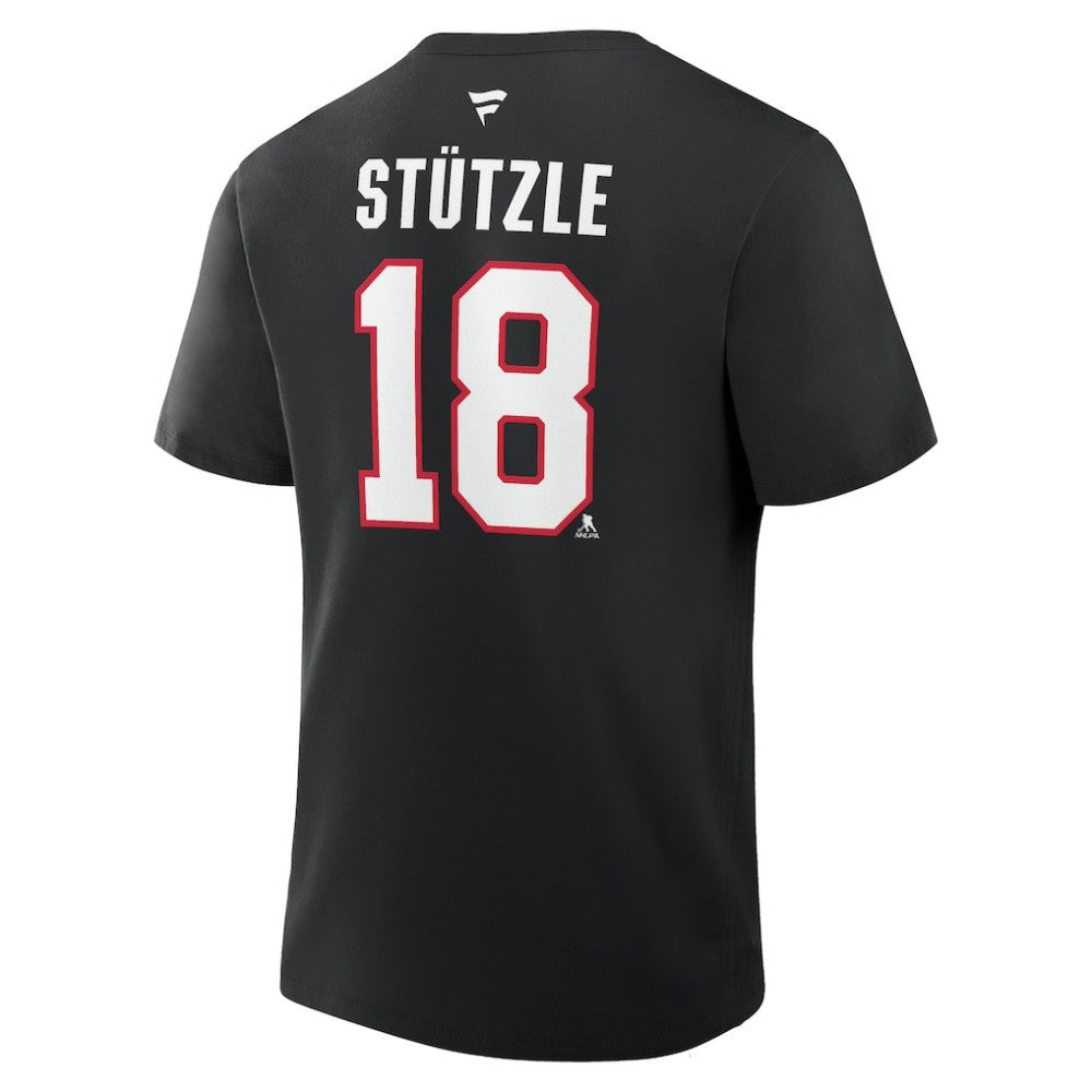 Tim Stutzle Ottawa Senators - Fanatics Authentic Stack Name & Number T-Shirt Black
