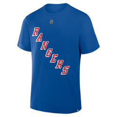 Artemi Panarin New York Rangers Fanatics Authentic Stack Name & Number T-Shirt Blue