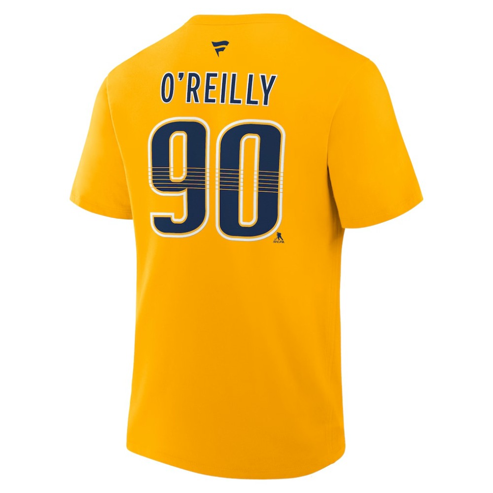 Ryan O'Reilly Nashville Predators - Fanatics Authentic Stack Name & Number T-Shirt Gold