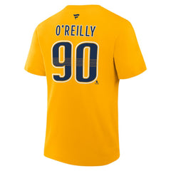 Ryan O'Reilly Nashville Predators - Fanatics Authentic Stack Name & Number T-Shirt Gold