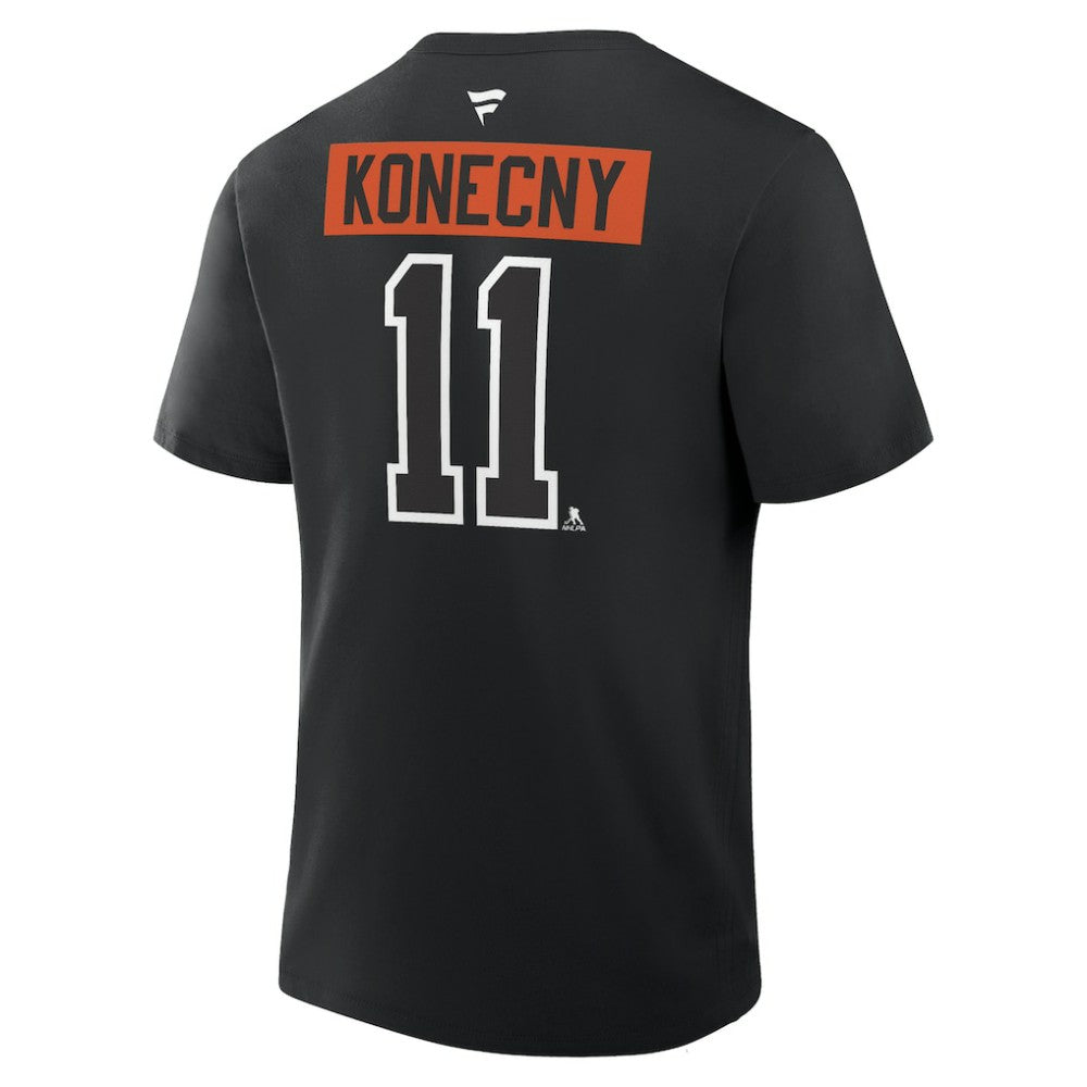 Travis Konecny Philadelphia Flyers - Fanatics Authentic Stack Name & Number T-Shirt Black