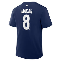 Cale Makar Colorado Avalanche - Fanatics Authentic Stack Name & Number T-Shirt Navy