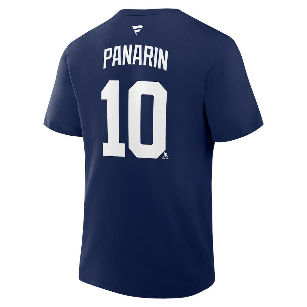 Artemi Panarin New York Rangers Fanatics Authentic Stack Name & Number T-Shirt Navy