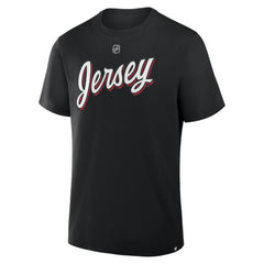 Jacob Markstrom New Jersey Devils - Fanatics Authentic Stack Name & Number T-Shirt Black