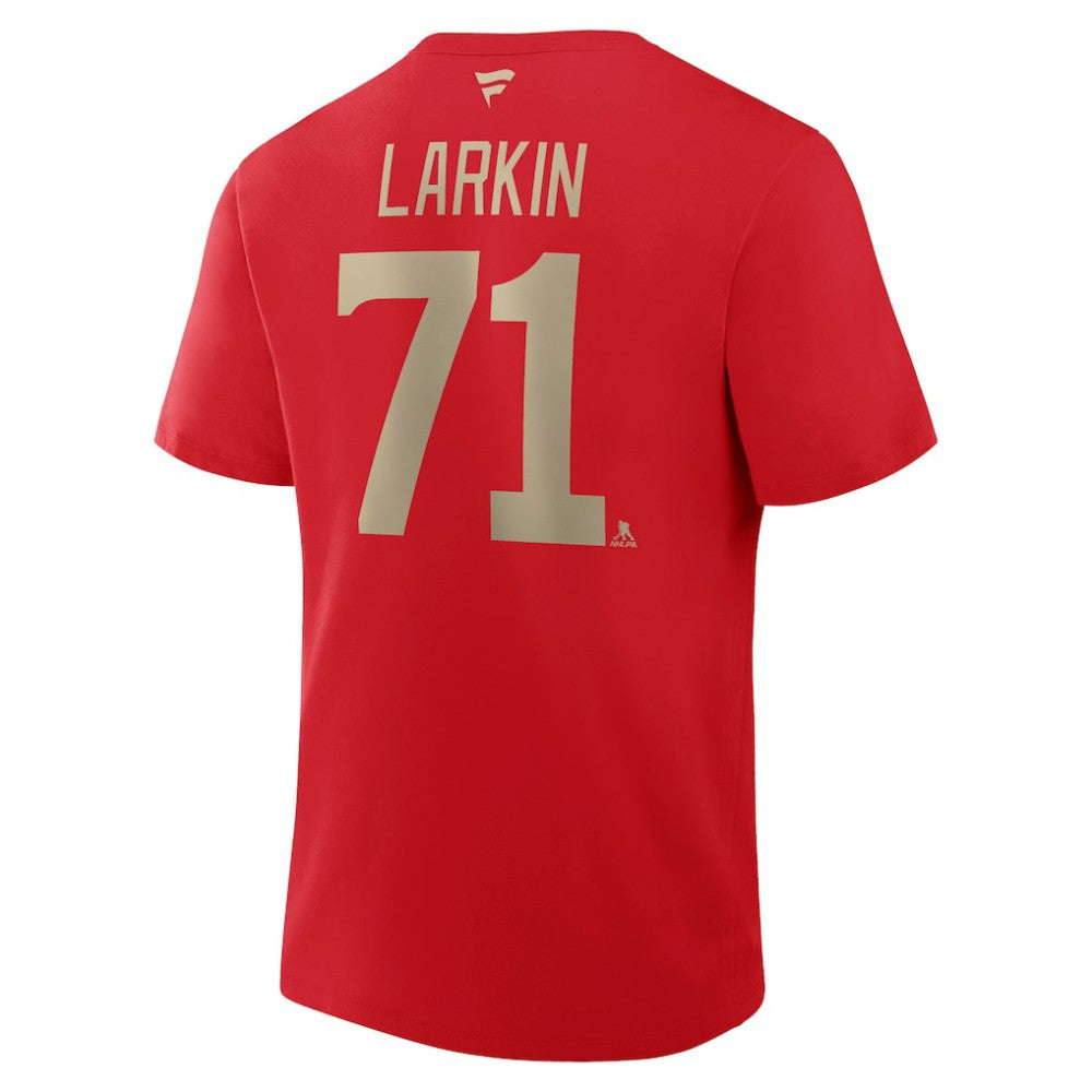 Dylan Larkin Detroit Red Wings - Fanatics Authentic Stack Name & Number T-Shirt Red