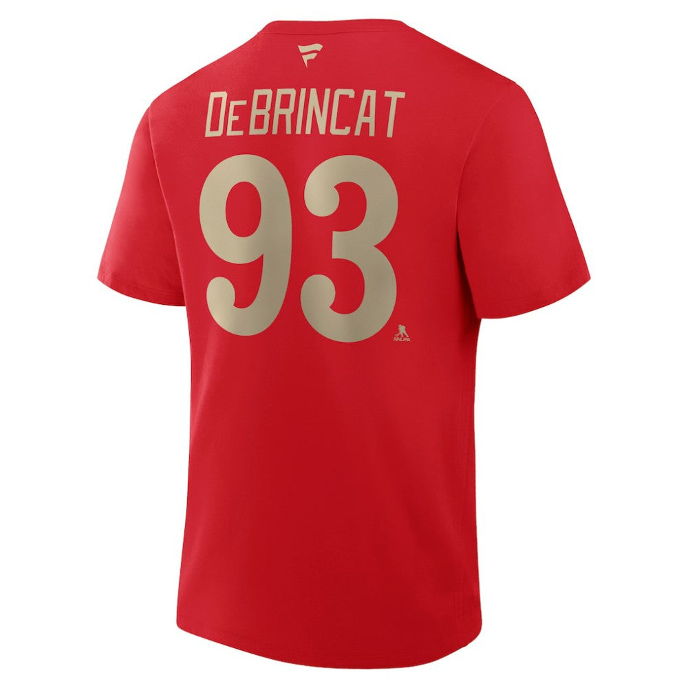 Alex DeBrincat Detroit Red Wings - Fanatics Authentic Stack Name & Number T-Shirt Red