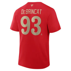 Alex DeBrincat Detroit Red Wings - Fanatics Authentic Stack Name & Number T-Shirt Red