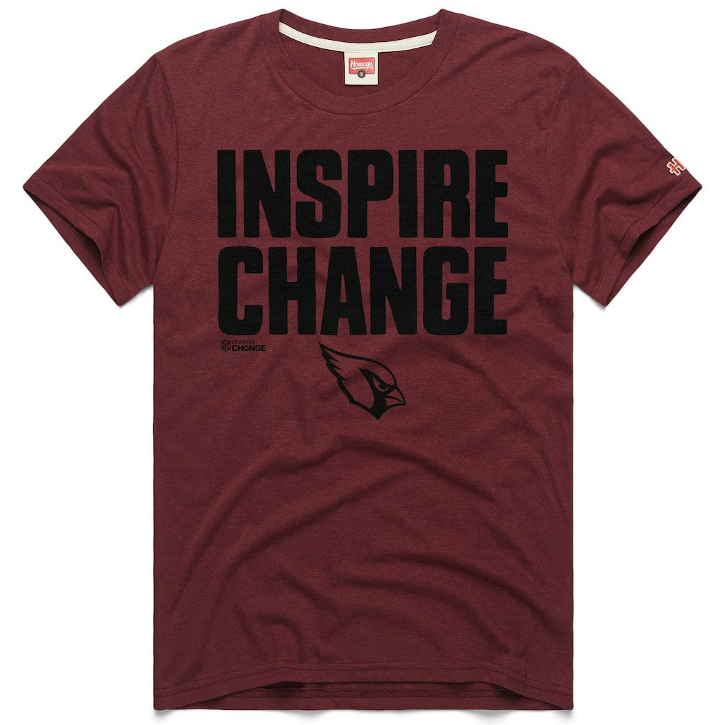 Arizona Cardinals Homage Unisex 2024 Inspire Change Tri-Blend T-Shirt Cardinal - NFL