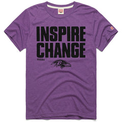 Baltimore Ravens Homage Unisex 2024 Inspire Change Tri-Blend T-Shirt Purple - NFL