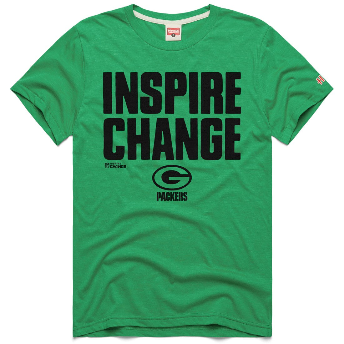 Green Bay Packers Homage Unisex 2024 Inspire Change Tri-Blend T-Shirt Green - NFL