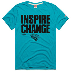 Jacksonville Jaguars Homage Unisex 2024 Inspire Change Tri-Blend T-Shirt Teal - NFL