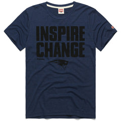 New England Patriots Homage Unisex 2024 Inspire Change Tri-Blend T-Shirt Navy - NFL