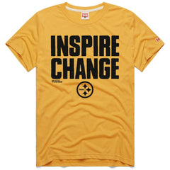 Pittsburgh Steelers Homage Unisex 2024 Inspire Change Tri-Blend T-Shirt Gold - NFL