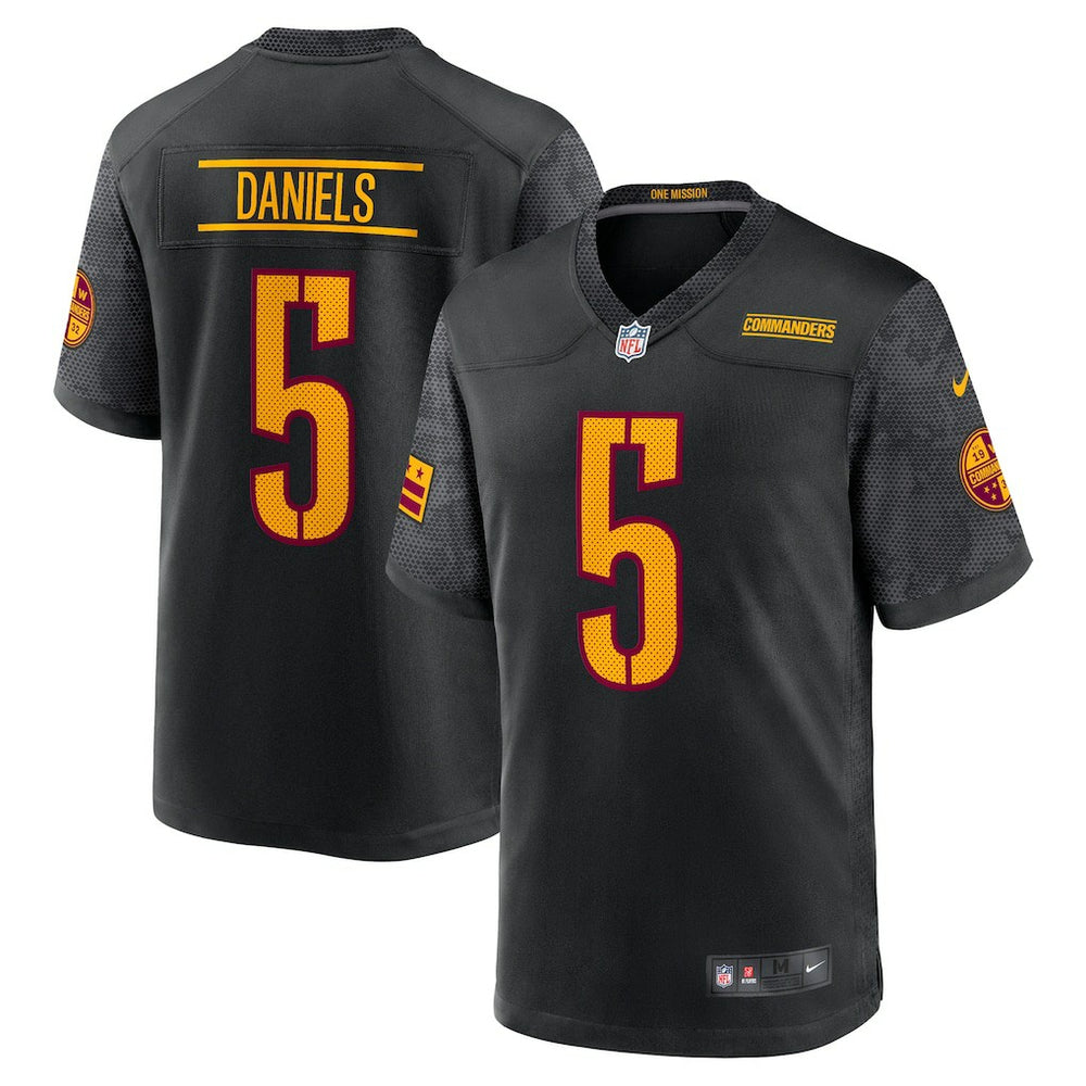 Jayden Daniels Washington Commanders Alternate Game Player Jersey Black - Nike