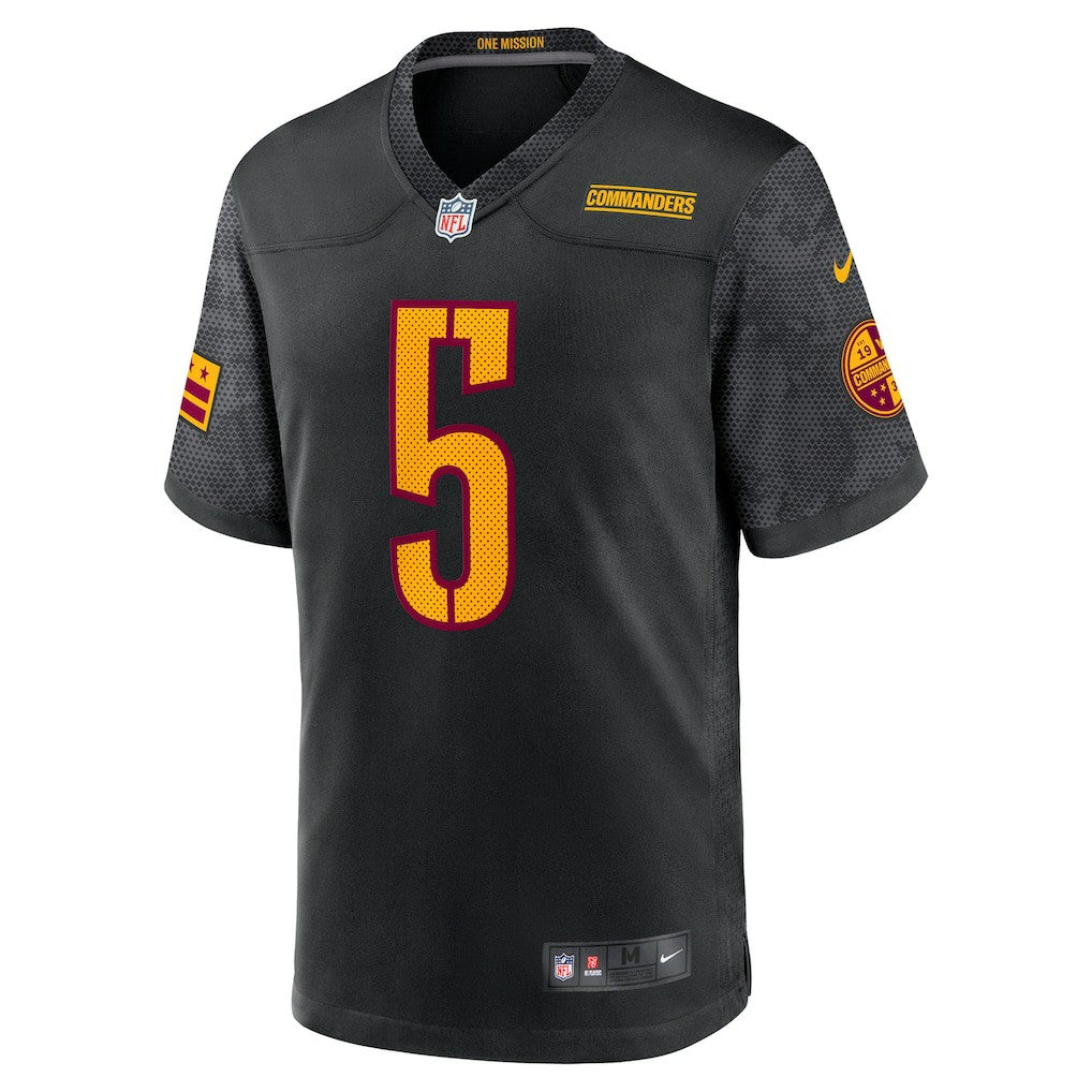 Jayden Daniels Washington Commanders Alternate Game Player Jersey - Black | NFL Jerseys