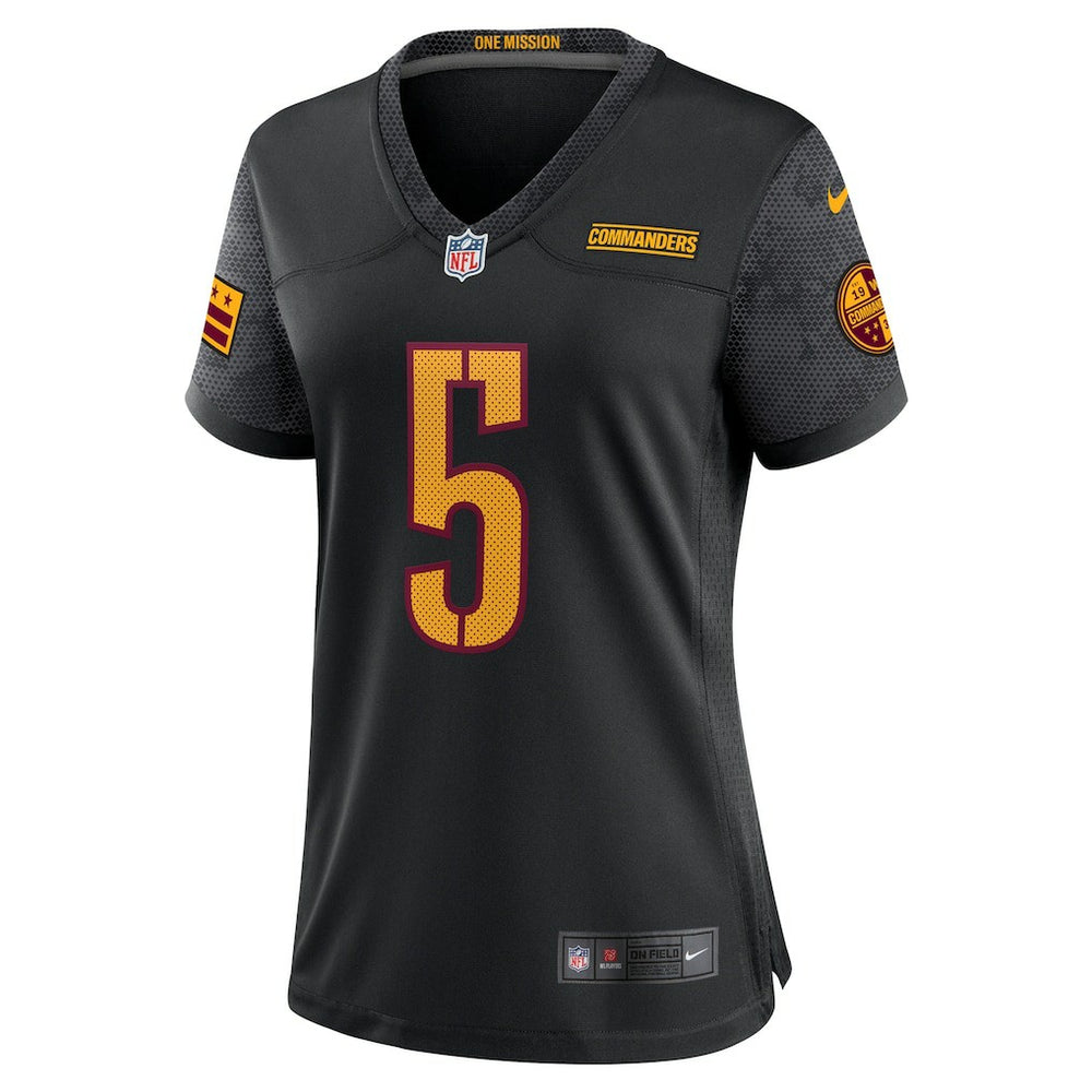 Jayden Daniels Washington Commanders Women's Alternate Game Player Jersey Black - Nike