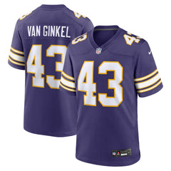 Andrew Van Ginkel Minnesota Vikings Alternate Game Jersey Purple - Nike