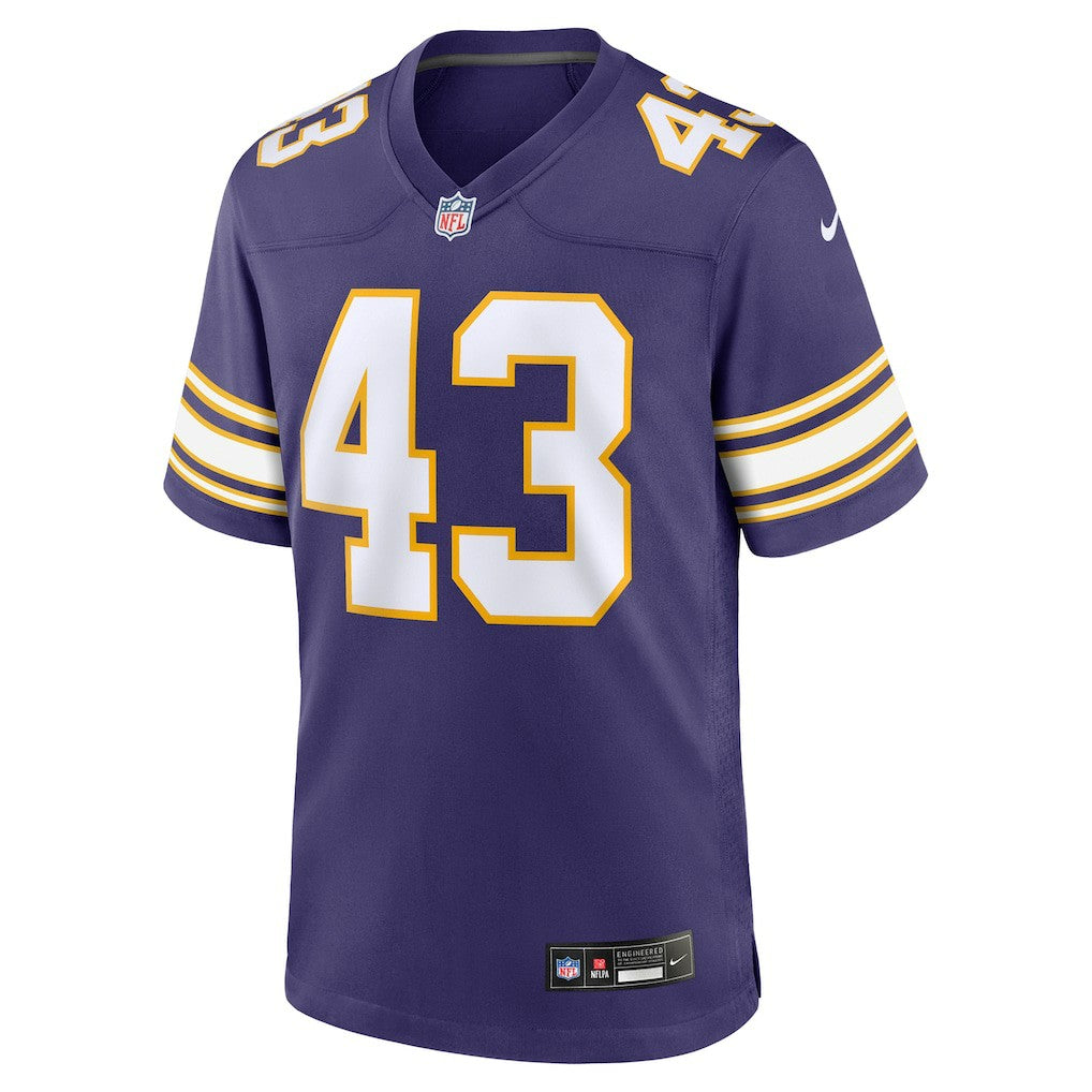 Andrew Van Ginkel Minnesota Vikings Alternate Game Jersey Purple - Nike
