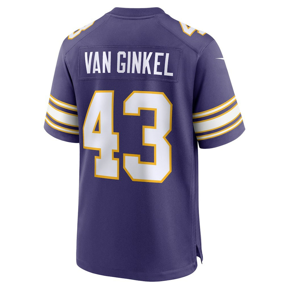 Andrew Van Ginkel Minnesota Vikings Alternate Game Jersey Purple - Nike