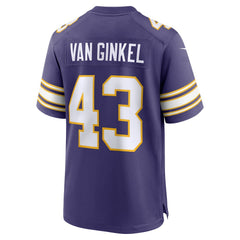 Andrew Van Ginkel Minnesota Vikings Alternate Game Jersey Purple - Nike