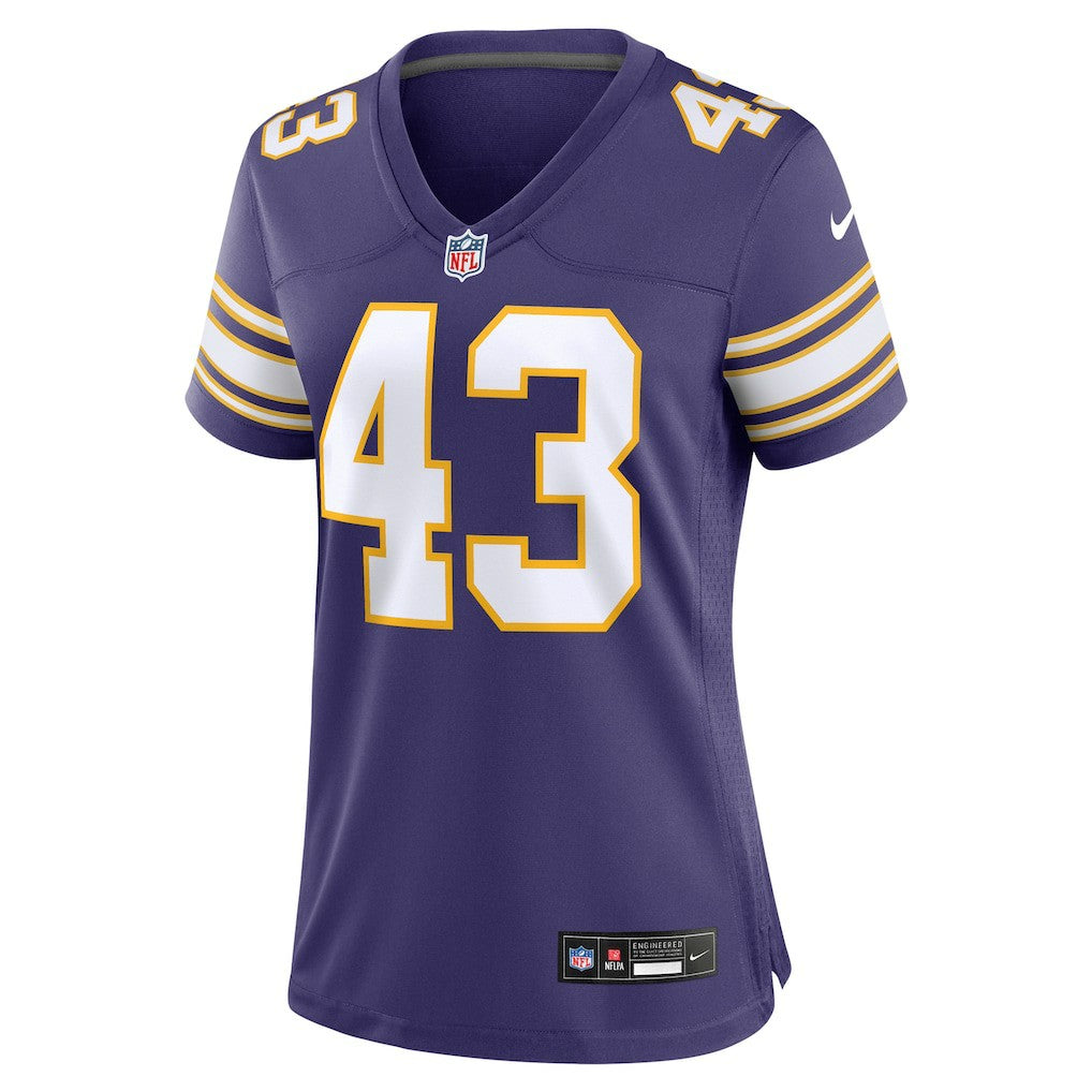 Andrew Van Ginkel Minnesota Vikings Women's Alternate Game Jersey Purple - Nike