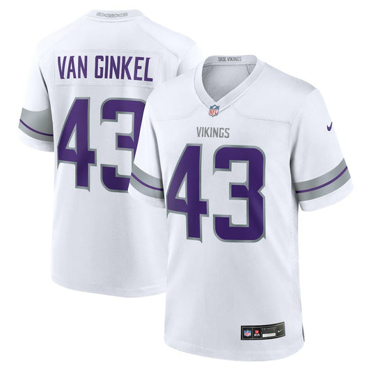 Andrew Van Ginkel Minnesota Vikings Alternate Game Jersey - White | NFL Jerseys