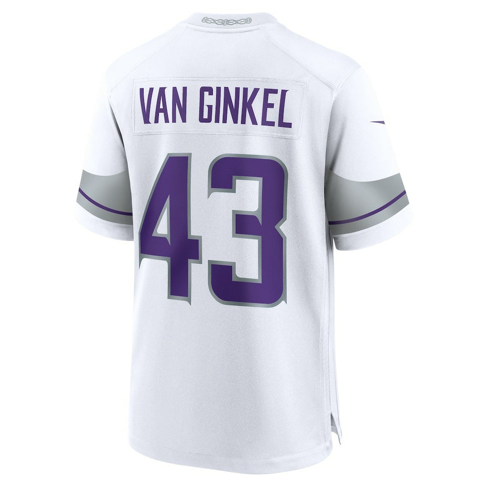 Andrew Van Ginkel Minnesota Vikings Alternate Game Jersey White - Nike