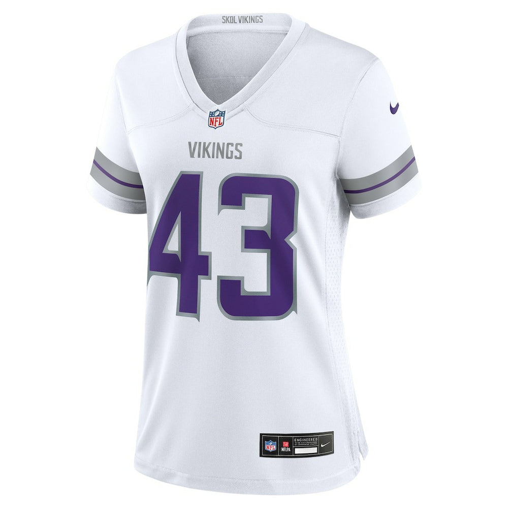 Andrew Van Ginkel Minnesota Vikings Women's Alternate Game Jersey White - Nike