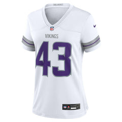 Andrew Van Ginkel Minnesota Vikings Women's Alternate Game Jersey White - Nike