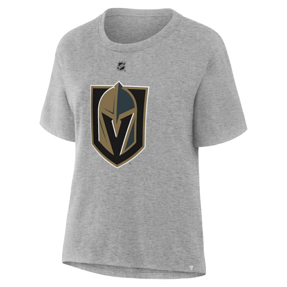 Jack Eichel Vegas Golden Knights Fanatics Women's Authentic Stack Name & Number T-Shirt Heather Gray